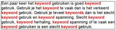 keyword spamming