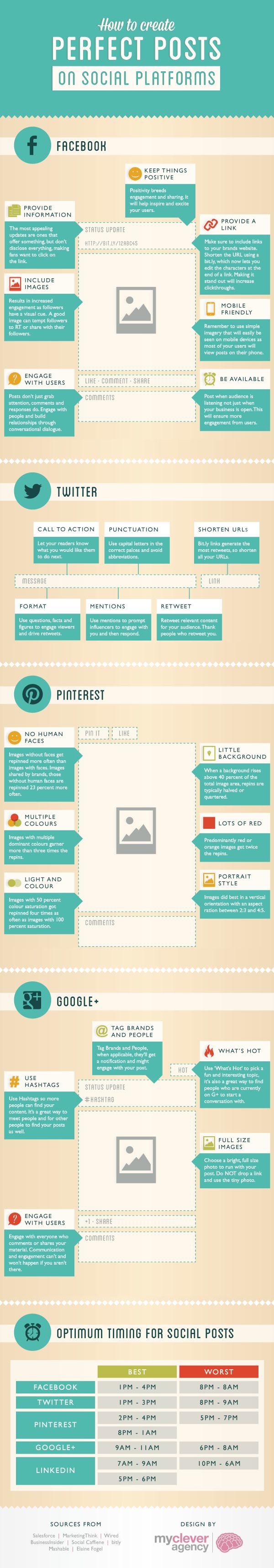 social media tips infographic